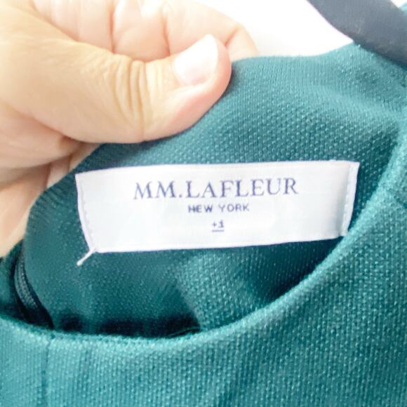 MM. LaFleur Katie Dress Sheath Midi Sleeveless Teal Green Womens Plus 1X Career - Picture 5 of 8